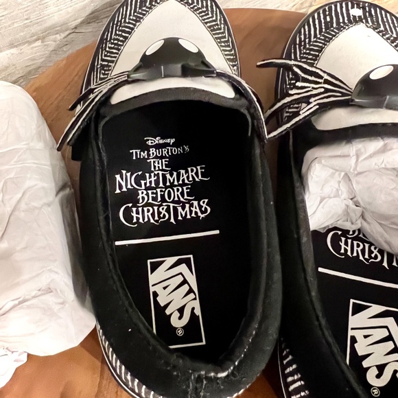 NWOT 🆕 VANS x Nightmare B4 Xmas 🎃🎄Jack Skellington Slip-Ons W6|M4,5✨ - Picture 7 of 9